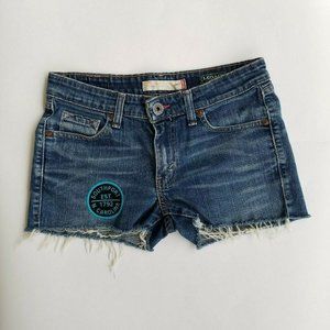 Levi's 503 Size 5 Juniors Distressed Denim Cutoffs